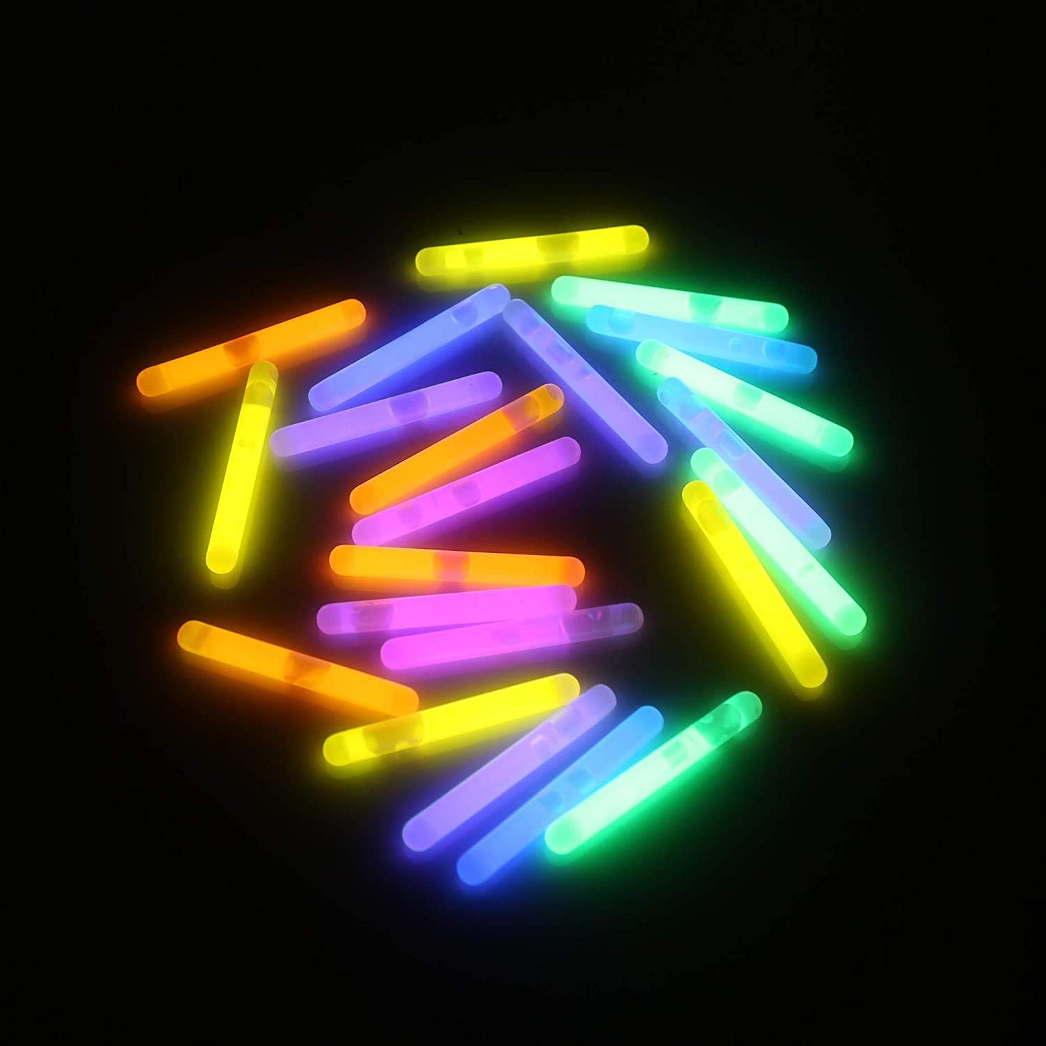 100 pcs Glow Sticks Bulk with 8 Colors for Glow Easter Egg, Kids Glow-in-The-Dark, Easter Party Favors, Christmas Halloween Party Supplies,Easter Basket Stuffers Gift: Toys & Games