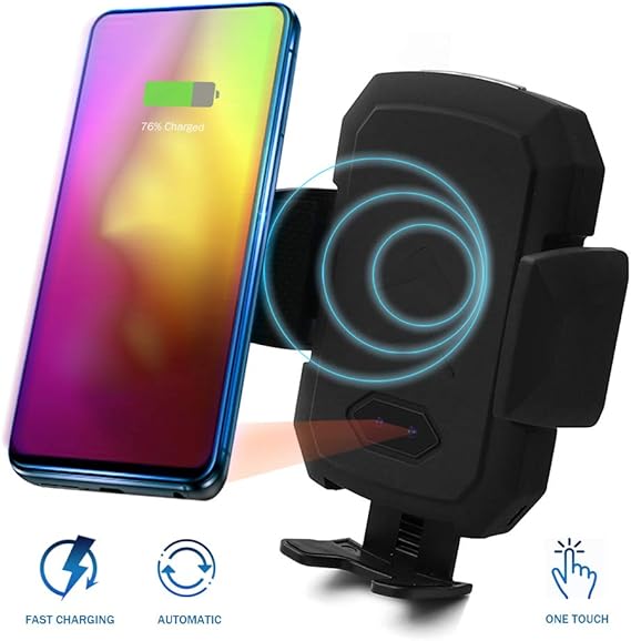 Acumen Wireless Car Charger Mount With Infrared Sensor Automatic Clamping Phone Holder Air Vent Mount 7 5w Iphone X Xs Xs Max 8 Black 4351489128 Compatible With 10w Charge Samsung S9 S8 Note 8 9