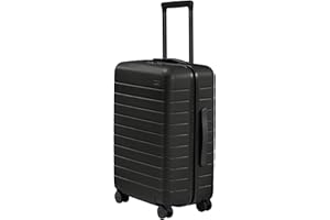Away Bigger Carry-On Luggage, Lightweight Hardside Large Suitcase with Spinner Wheels, TSA Lock, Airline Approved, Jet Black