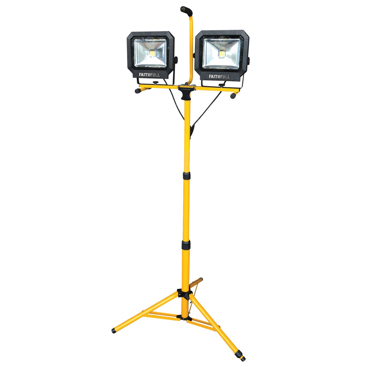 Faithfull Power Plus SLLED60T 60 W 240 V COB LED Twin Pod Tripod Site