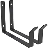 FLEXIMOUNTS 2 Pack Add-On Storage Utility Hooks, Black | Accessory for Garage Ceiling Rack, Max Weight Capacity up to 35 lbs