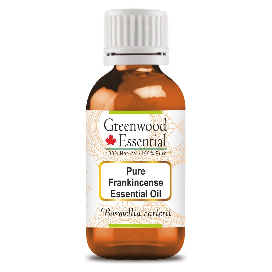 Greenwood Essential Pure Frankincense Essential Oil (Boswellia carterii) Steam Distilled Natural Therapeutic Grade 15ml (0.50 oz)