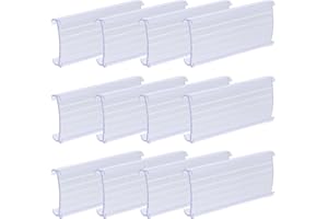 ULTECHNOVO 30pcs Plastic Wire Shelving Label Holders with Clips for Baskets, Sturdy and Built to Last Storage