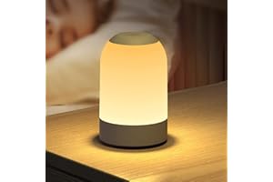 G Keni Night Light for Baby Nursery, Night Light with 7 Colors Changing & 1 Hour Timer, LED Touch Lamp, Rechargeable Battery Night Lights, Dimming, for Breastfeeding, Diaper Change, Sleep Aid