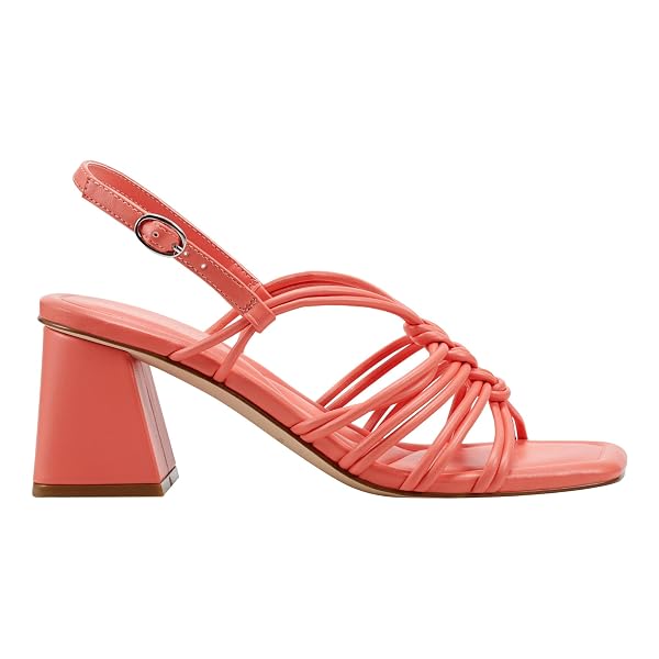 MARC FISHER WOMEN’S MAGNIFY2 HEELED SANDAL, ORANGE 800, 5