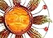 Bejeweled Display Sun Face w/ Stain Glass Wall Art Plaque Home Decoration