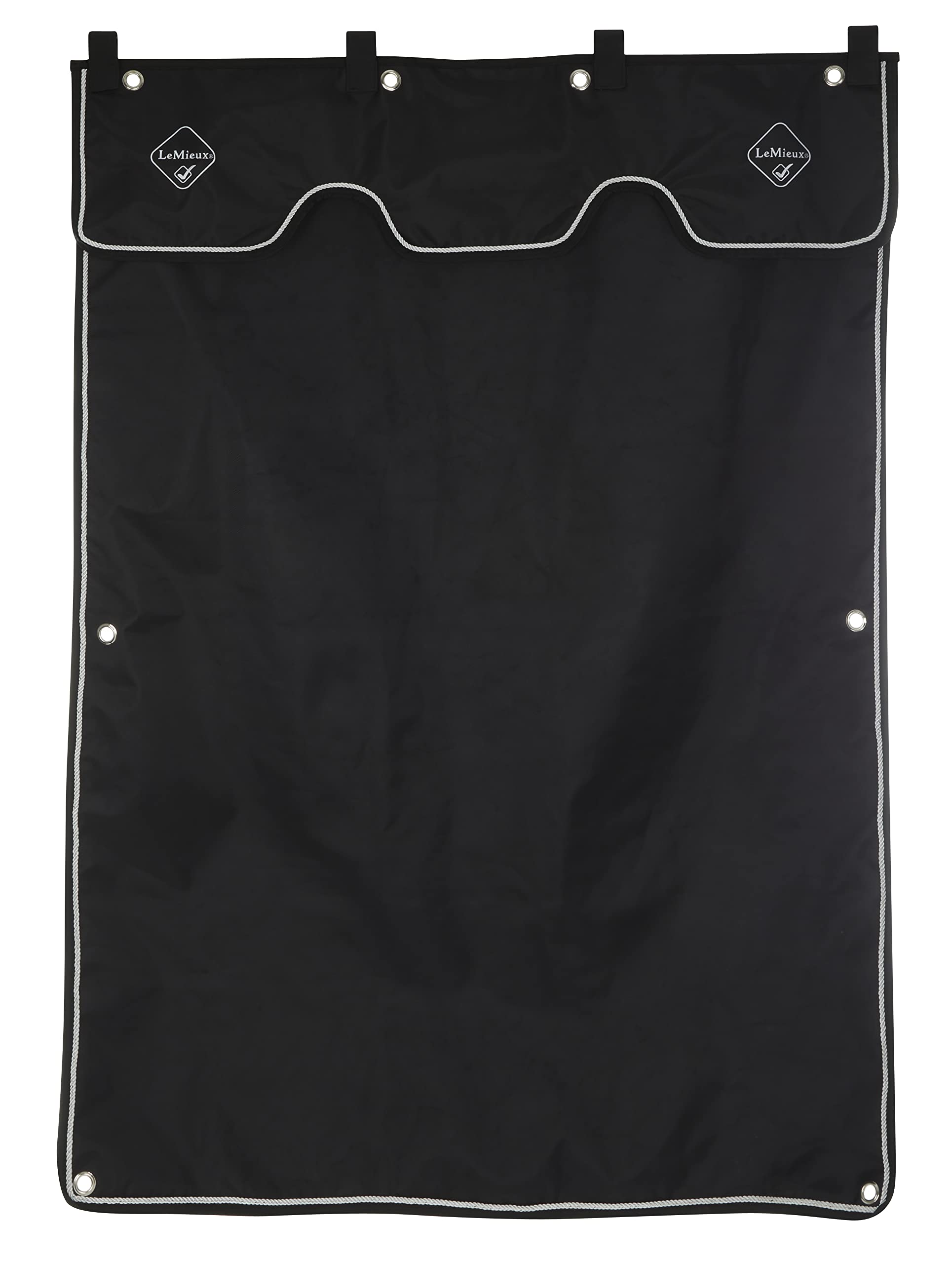 LeMieux Stable Drape with Quality Wooden Struts - Black - Hanging Accessory for Yard - One Size