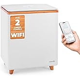 SereneLife WIFI Luxury Rectangle Towel Warmer - Spa & Bathroom Blanket Heater with Custom Fragrance, Auto Shut-Off, Fits 2 large Towels, Blankets, Bathrobes, PJ's - Perfect Gift for Him & Her