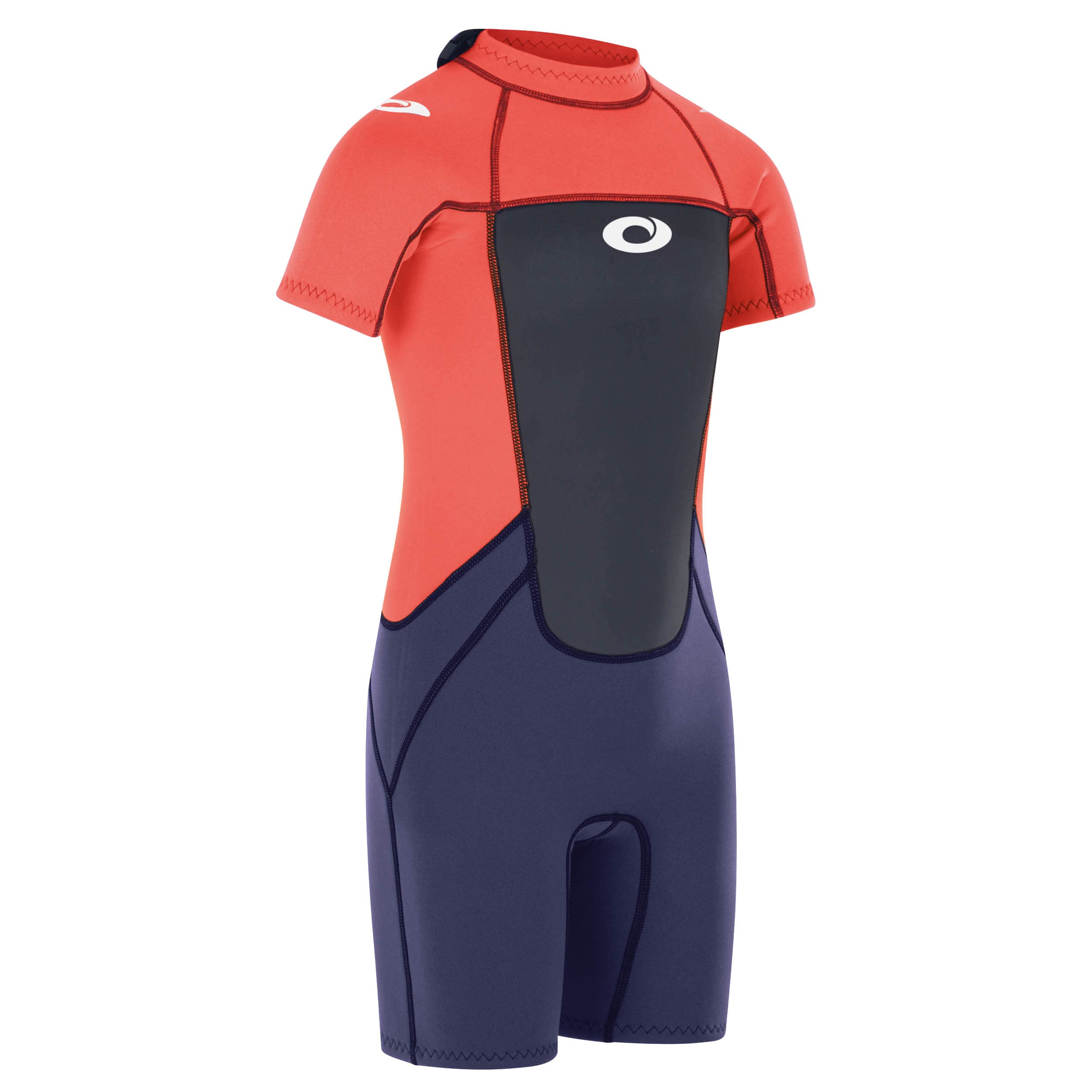 Osprey Origin 3mm Wetsuit, Kids Shortie Summer Wetsuit, Boys and Girls Short Sleeve Wetsuit Neoprene, XXS, Pink (WS1296)