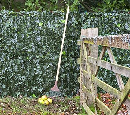 Efeuhecke Brunnen und Mehr Sichtschutz aus PVC 1,5m x 3m Papillon