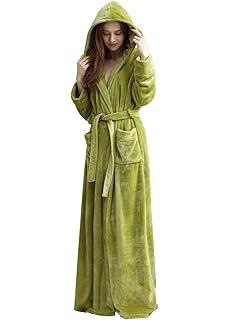 Floor length dressing gown with hood Clearance