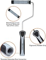 4 inch Foam Mini Paint Roller Set 5 Pack Walls Cabinets Furniture view 3