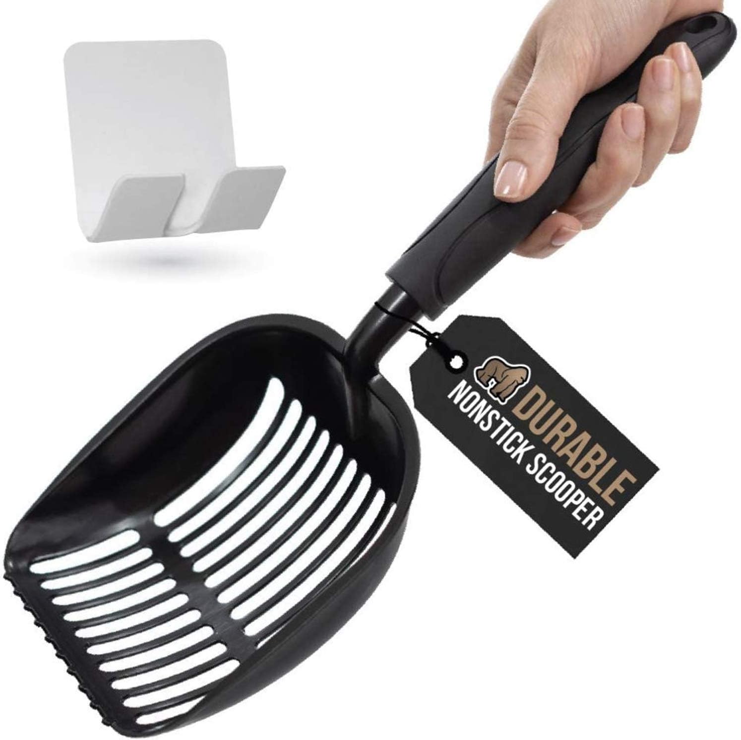 kitty litter scoop holder