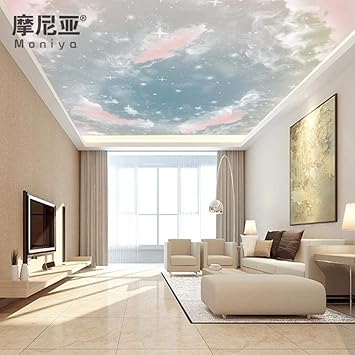 Nordische Sternenhimmel Schlafzimmer Decke Wandverkleidung Dach Vertraumt Hintergrund Wand Decke Tapete Tv Tapete Seamless Deutsch Importiert Luxus Grunen Wandverkleidung Amazon De Baumarkt