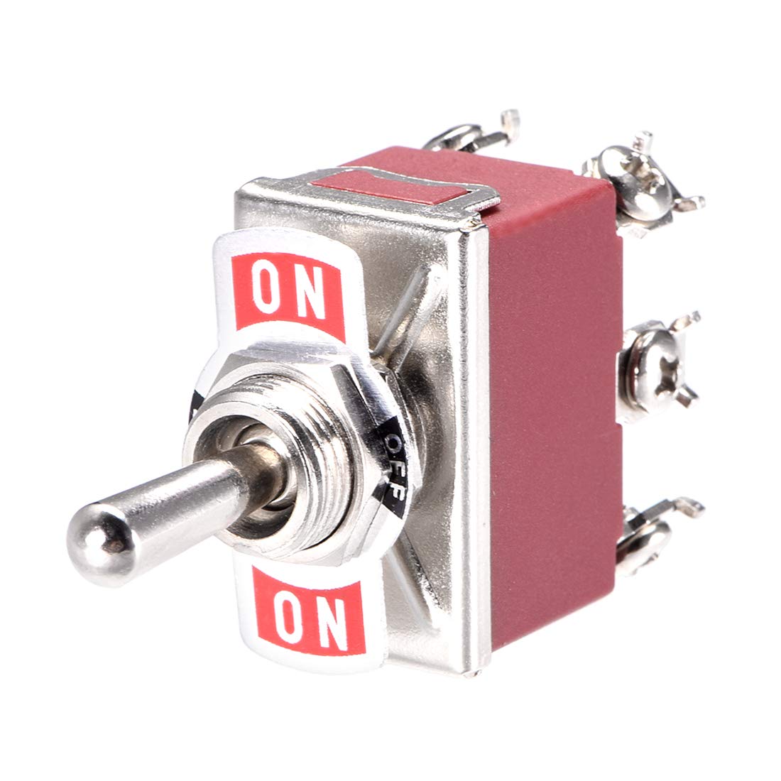Toggle Switches uxcell Lacthing Rocker Toggle Switch 3 Positions Heavy