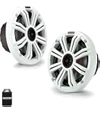 Enrock 6.5" 180W Peak Marine Outdoor Coaxial Speakers (Pair) - White
