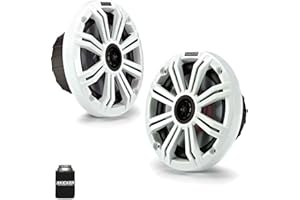 KICKER 6.5" White Marine Speakers (Qty 2) 1 Pair of OEM Replacement Speakers