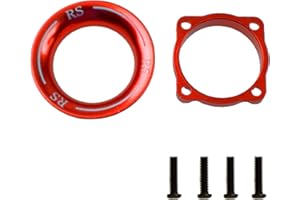 SHARE GOO ShareGoo Metal Cooling Fan Cover Air Inlet Channel for 25mm x 25mm ESC Cooling Fan Heatsink Fit 1/8 1/10 1/12 1/16 RC Car ESC,Mounting Hole Distance 20mm (Red)