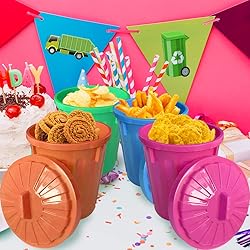 ArtCreativity Large Trash Cans Set with Lids, Set
