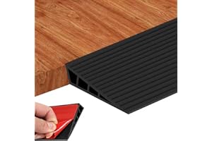 YEH-HOME Threshold Ramps for Doorways, Floor Transition Strip Self-Adhesive, Ramps for Wheelchairs for Home, Waterproof Vinyl Gap Cover for Wood Tile Flooring