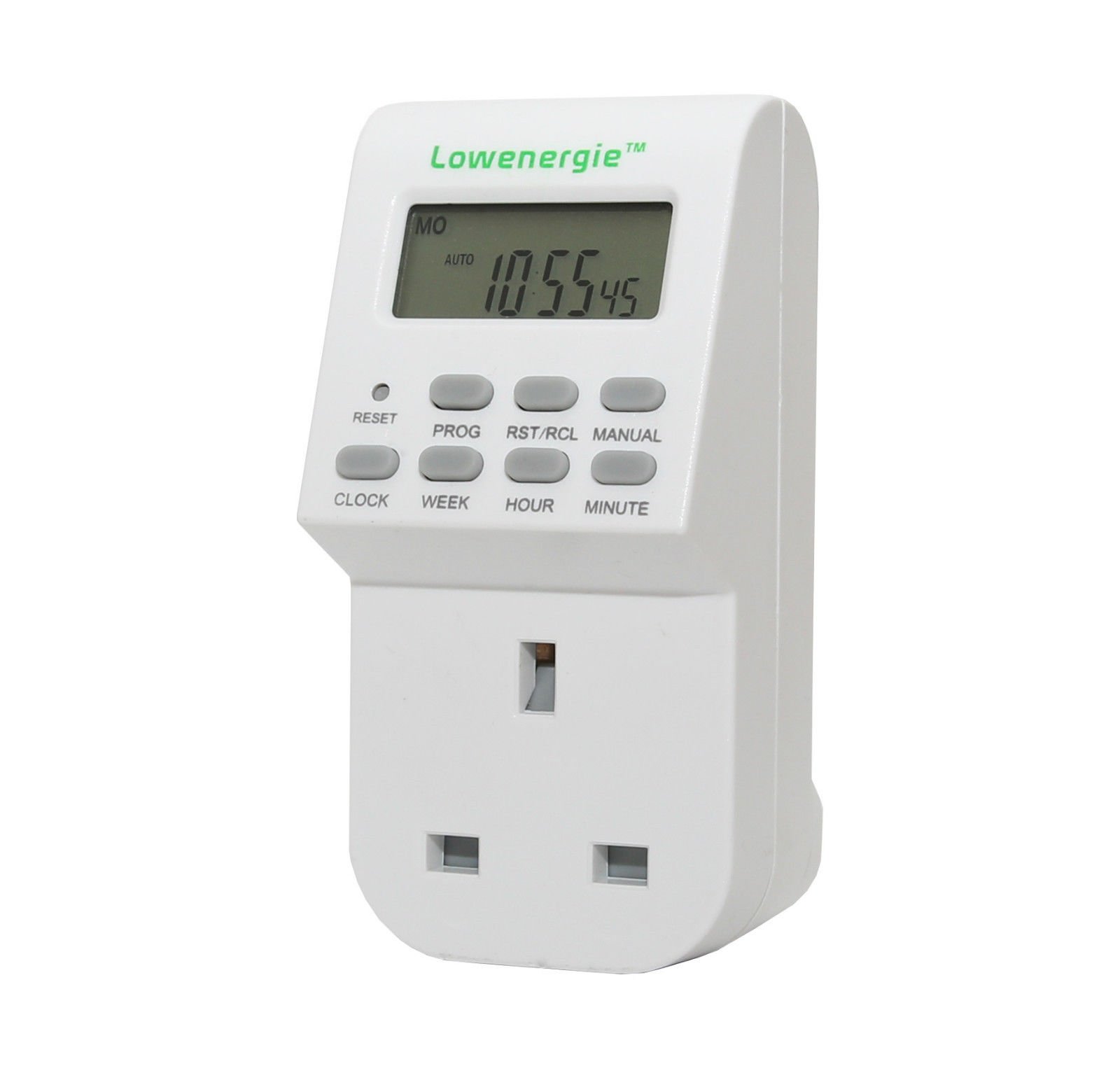 Lowenergie 7 Day Programmable Digital Plug-In Electronic Timer socket 12-24 hour (1)