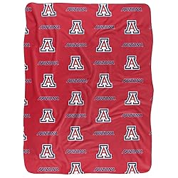 University of Arizona Blanket, 60"x80" Logo Pattern