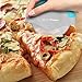 SimPrium - Handheld EasyGrip Pizza Cutter with 4inch Stainless Steel Cutting Wheel and Protective Blade Guard for Safety - Easy to Disassemble & Clean - Ergonomic Slicing Tool - Blue