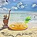 WISHTIME Giant Inflatable Pineapple Pool Float Summer Swimming Ring Pool Float Inner Tube Outdoor Beach Party Play Pool Water Fun Toy for Adults