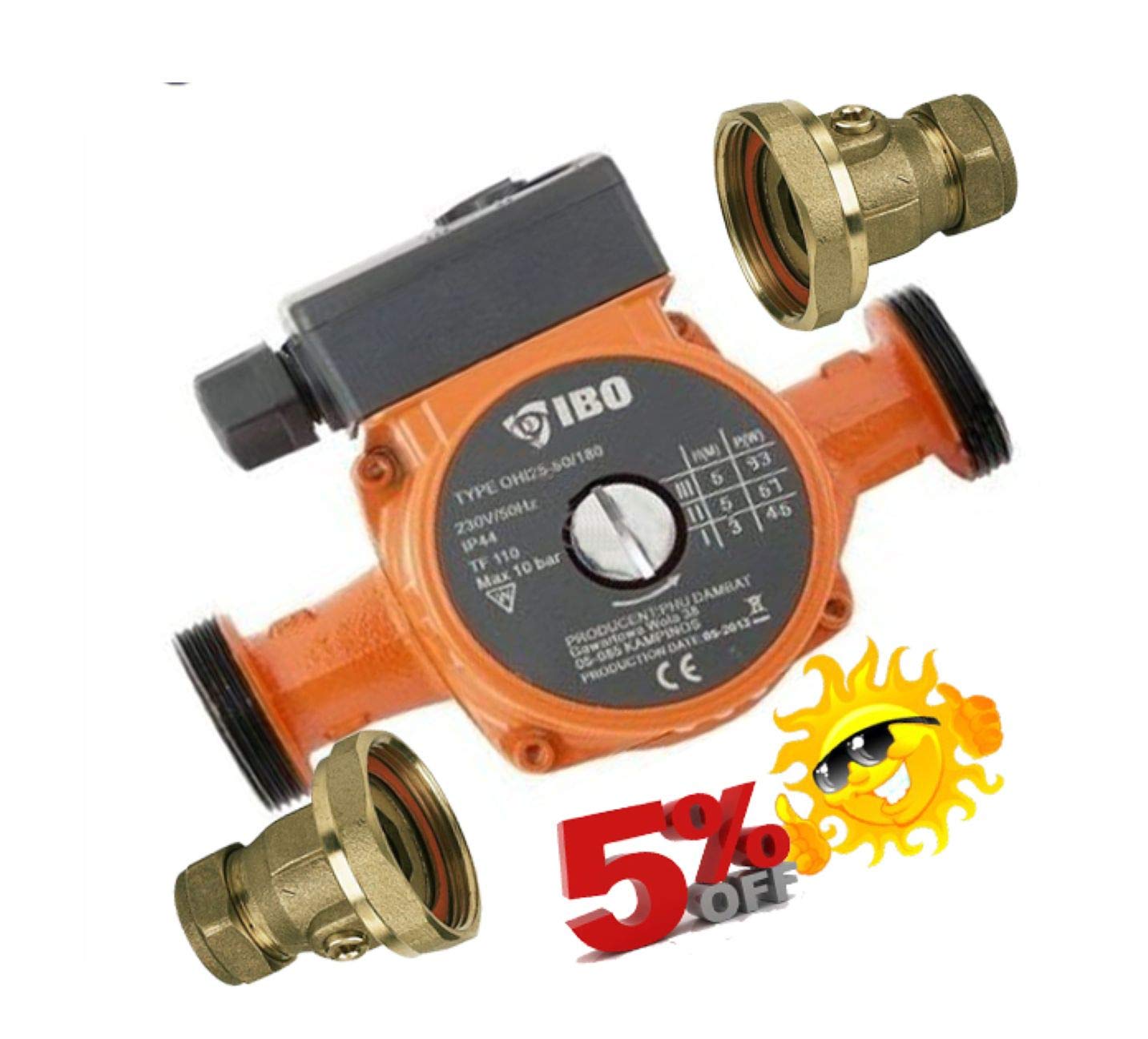 Central Heating Circulator Pump for HOT Water Heating System VALVES