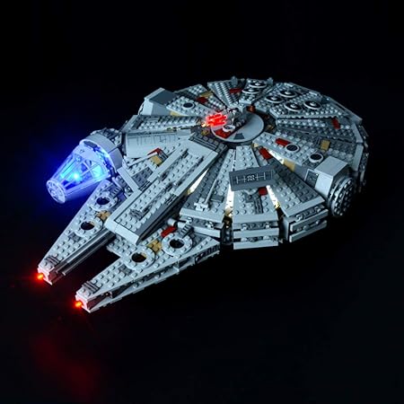 Briksmax Led Beleuchtungsset für Star Wars Millennium Falcon Spielzeug, Kompatibel Mit Lego 75105 Bausteinen Modell - Ohne Le