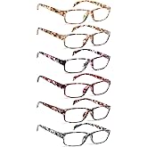 JOSCHOO Computer Reading Glasses for Women and Men 6 Pack Blue Light Blocking Spring Hinge Readers