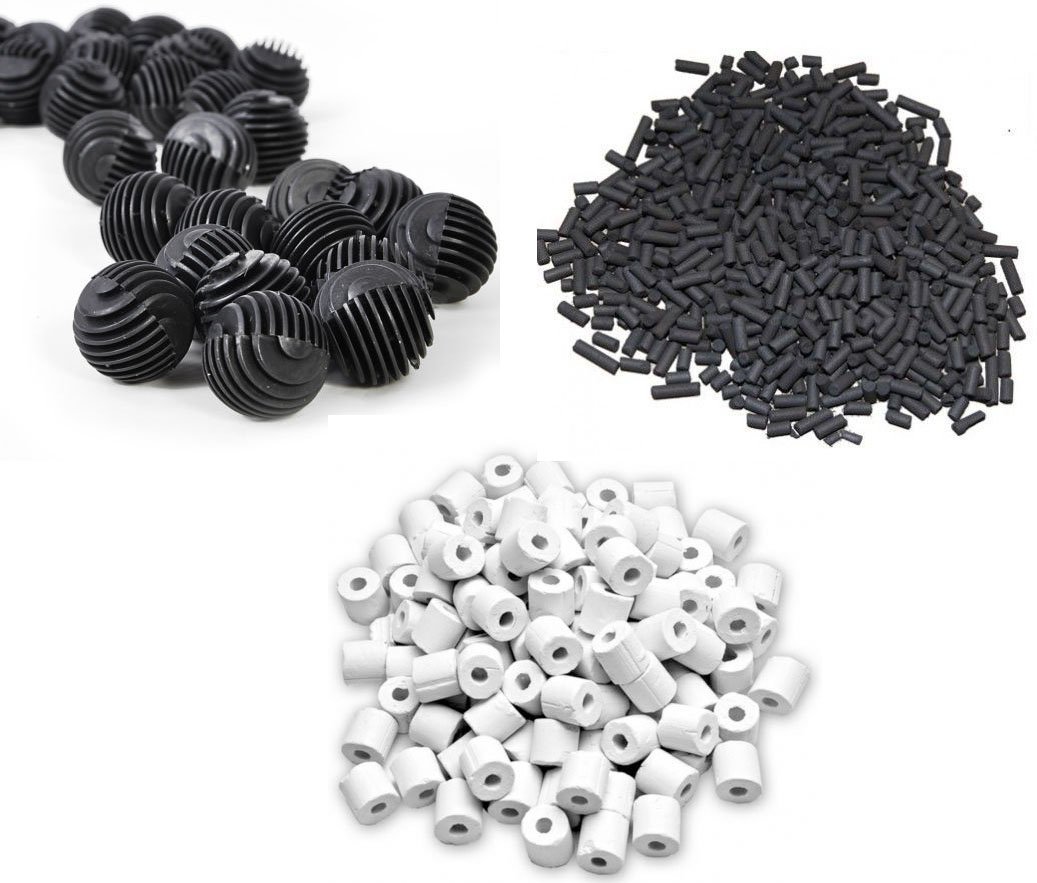 Colourful Aquarium Aquarium Fish Tank 250g Activated Carbon 250g Ceramic Rings 22 Bio Balls Amazon In Pet Supplies