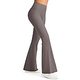 G4Free Ribbed Flare Yoga Pants for Women High Waisted Bell Bottom Leggings Tummy Control Petite/Regular/Tall