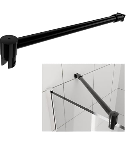 Solid Brass Wall To Glass Support Bar For 8-12mm Thick Tempered Glass Door Connector