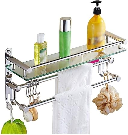 ZhanMa Toallero Cuarto de baño Estante montado en la Pared ...