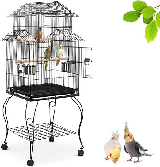 medium bird cage with stand