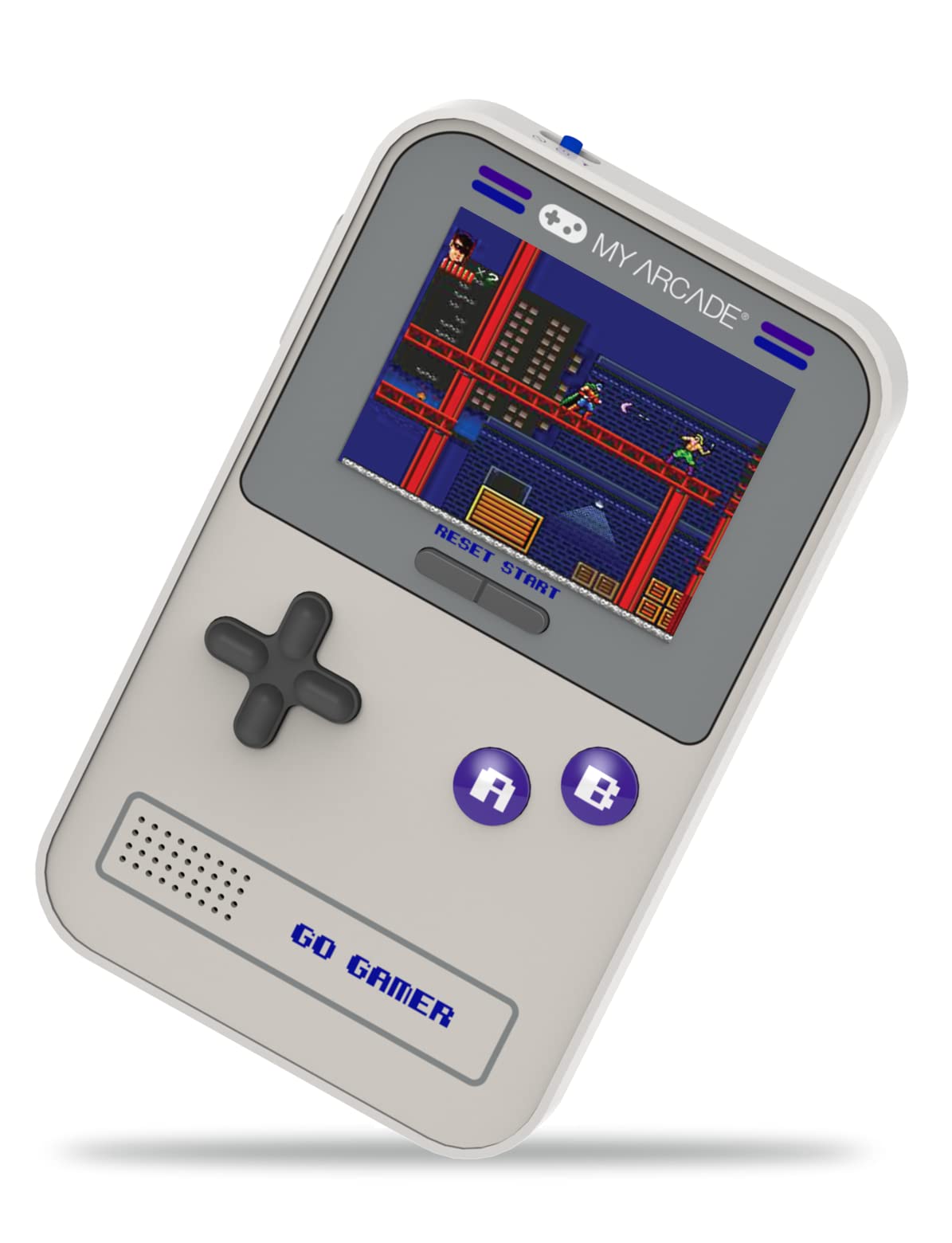 My Arcade Go Gamer Classic-Purple: Portable Electronic Game Console with 300 Games, Full Color 2.5