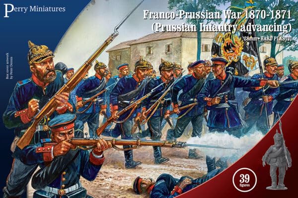 Perry Miniatures Franco-Prussian War 1870-71 Prussian Infantry Advancing PRU1