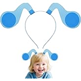 Lizgoxd Blue Dog Ears Headband Costume Animal Cosplay for Halloween Dress Up