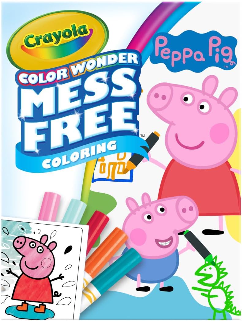 Crayola Peppa Pig Color Wonder Activity Set Mess Free 18 Pages 5 Markers