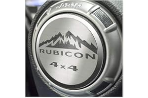 AMERICAN CAR CRAFT Stainless Steel Etched RUBICON Air Conditioning Vent Trim Covers 4Pc | Fits Jeep Wrangler JK 2007-2018, JL 2018-2023, & Gladiator models, RUBICON