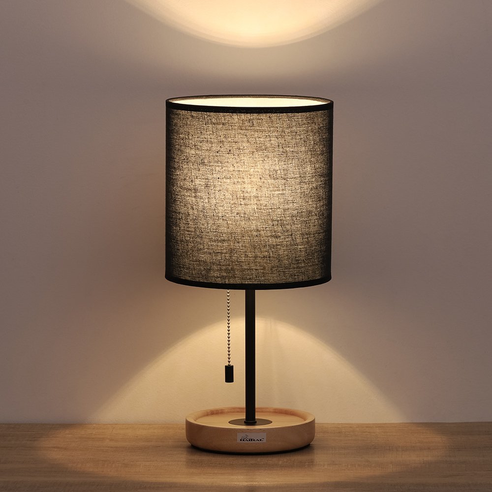 Best wood side table lamps