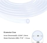 iMeistek Silicone Tube 1.5M 9mm ID x 11mm OD Flexible Food Grade Water Air Hose view 2