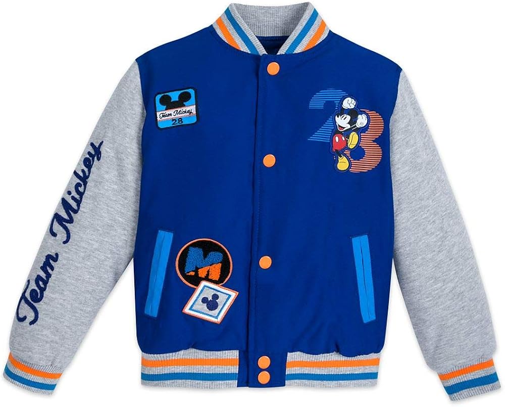 Amazon.com: Disney Mickey Mouse Varsity Jacket for Kids, Size 2: Clothing