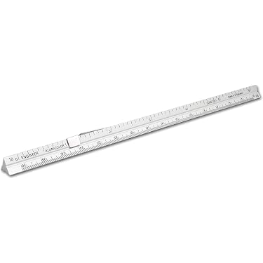 DRAPAS Triangular Ruler - 9.4 Inch (24 Cm) No Scale, 0.1 Inch (3 Mm) Thick Acrylic