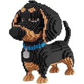 Dachshund Dog Animals Mini Building Sets STEM Toy for Adults Boys Girls 12+ | 2100PCS Home or Office Collection Decor Model Gifts for Teens (Challenging)