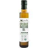 Kevala Organic Avocado Oil - 8.5 oz - 250 ml - Cold Pressed - Avocado Oil for Cooking - Organic Vegetable - High Smoke Point – For Skin and Hair