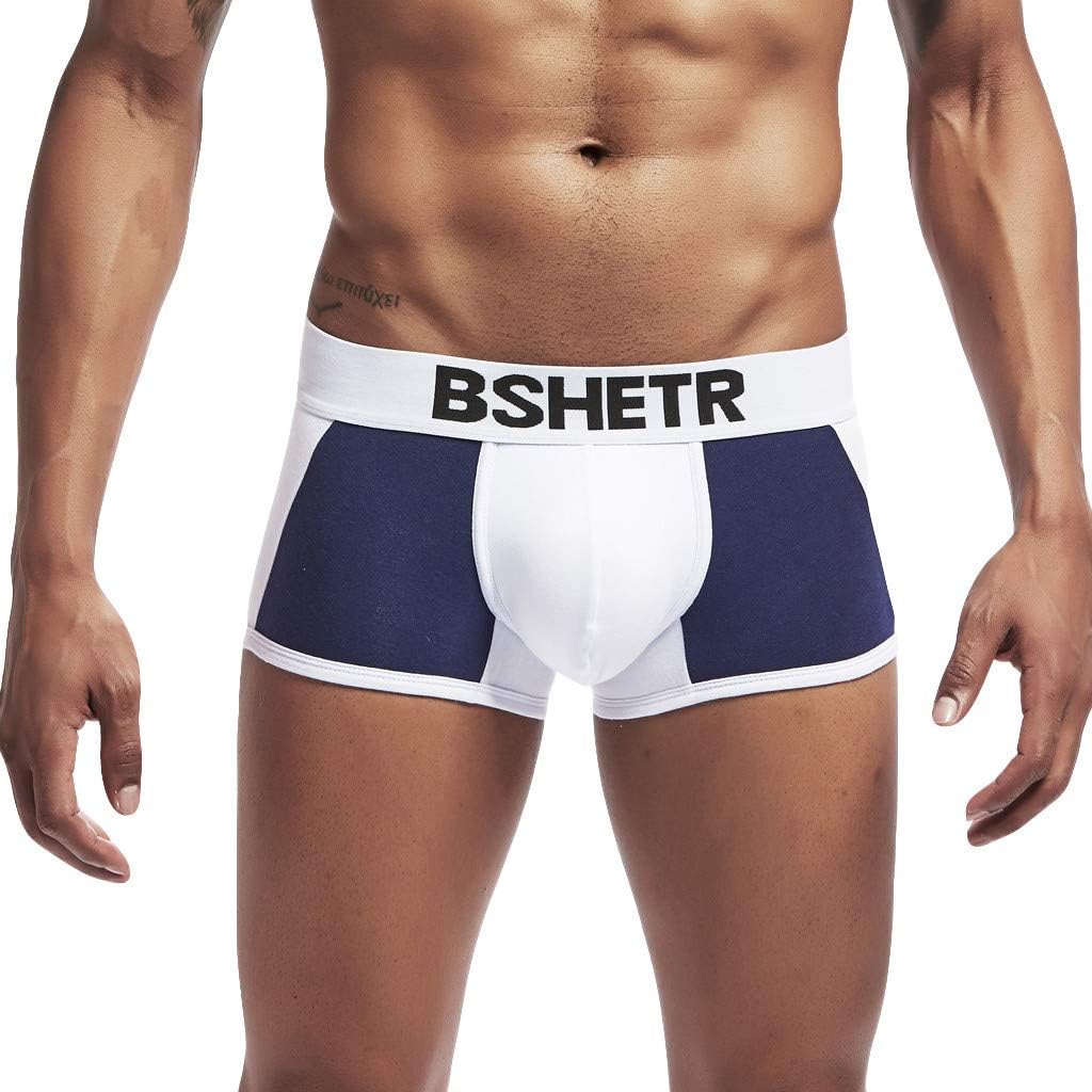 Toaimy 2019 Newly Underwear, Mens New Low Waist Underwear Color Collision Cotton Briefs Breathable Pants