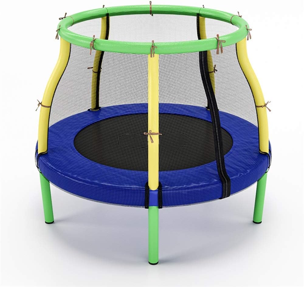 Household Trampoline Indoor Jumping Bed with Protective Net Handrail Baby Bounce