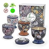 iwax Citronella Scented Candles Outdoor Indoor 4 Gift Set 4oz Natural Soy Wax Travel Tin